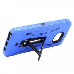 Wholesale Samsung Galaxy S6 Edge Plus Armor Hybrid Stand Case (Blue)